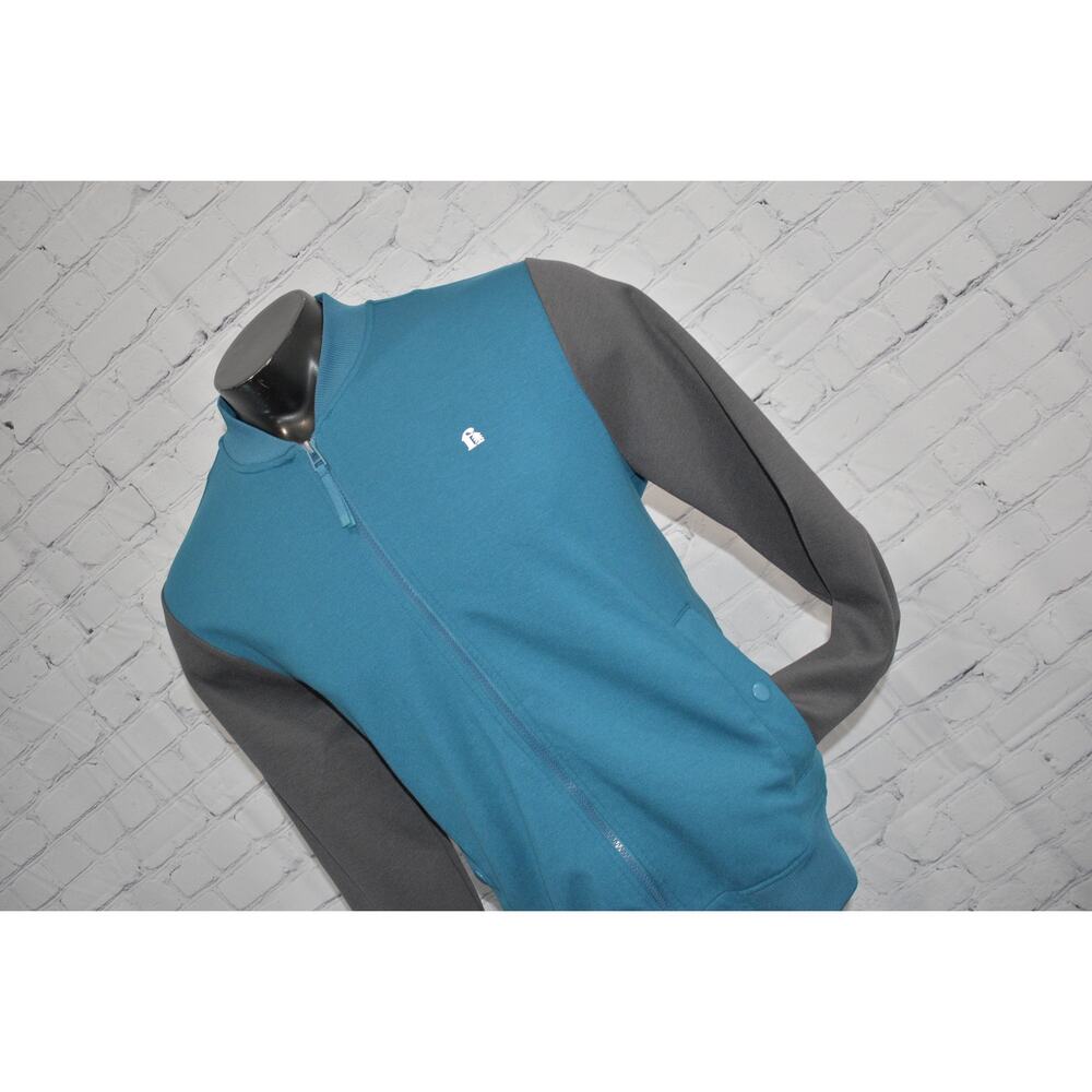 Bonobos Fielder Athletic Jacket Mens Size Medium Blue Polyester Blend W/ Pockets